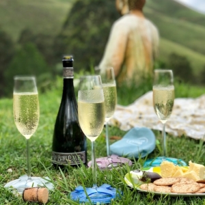 Glass on the Grass Tranquility Blue Buda